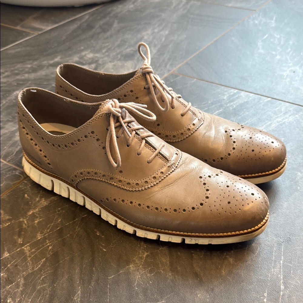 Men's ZERØGRAND Remastered Wingtip Oxfords size 14 excellent condition!